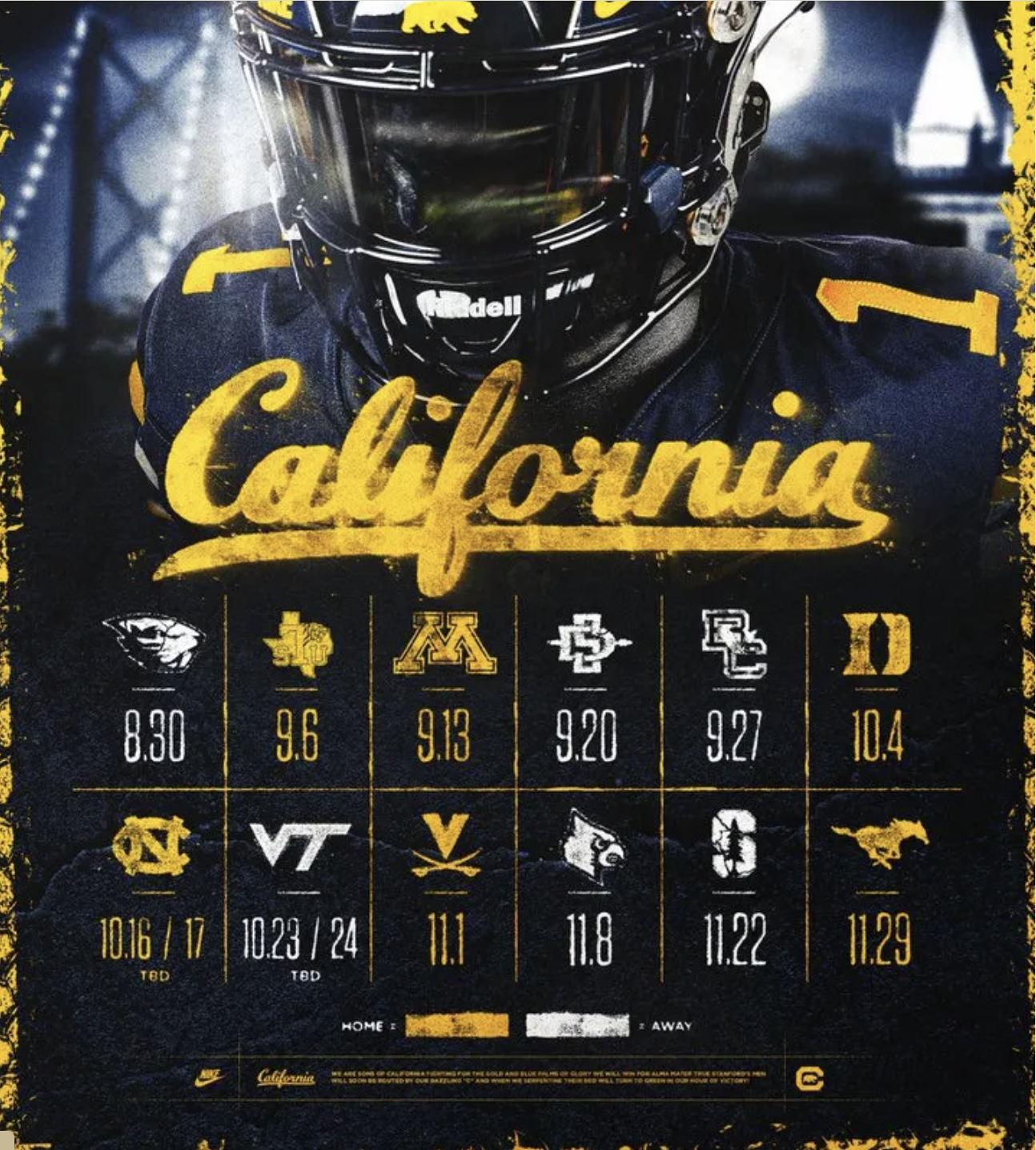 California Football 2025 Schedule